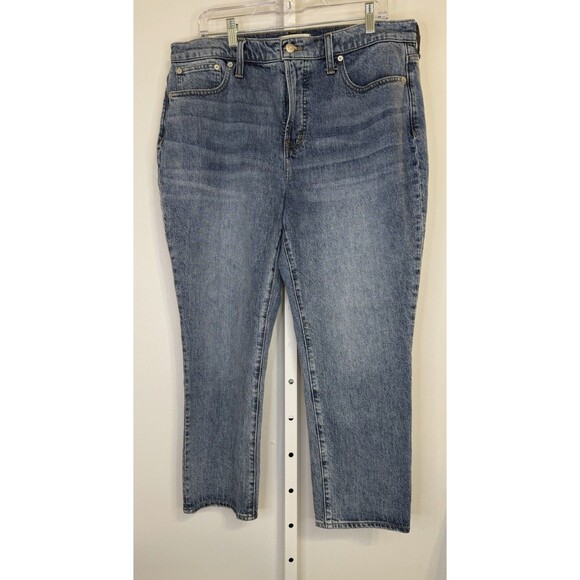 Madewell The Perfect Vintage Jean Women’s 32P Petite Blue High Rise Straight Leg - Picture 1 of 11